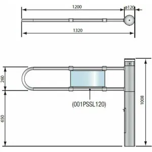 Турникет-калитка моторизованная SALOON 40 со створкой 1200 мм CAME 001PSSLN40-1200 (КАМЕ) Турникет-калитка моторизованная SALOON 40 со створкой 1200 мм CAME 001PSSLN40-1200 (КАМЕ)