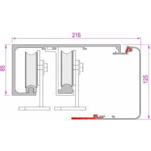 Автоматика для двусторонних телескопических дверей, ширина прохода до 2329 мм CAME 818ST-0043 (КАМЕ) Автоматика для двусторонних телескопических дверей, ширина прохода до 2329 мм CAME 818ST-0043 (КАМЕ)